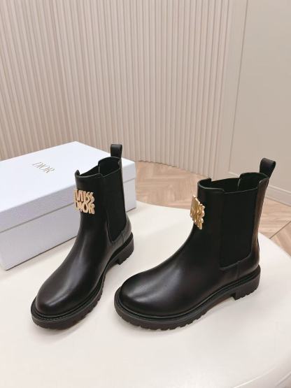 DI0R MISS 高品質牛革ショートブーツ【50％割引+送料無料】