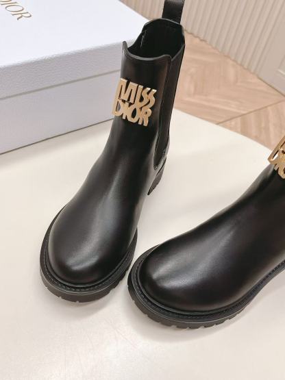 DI0R MISS 高品質牛革ショートブーツ【50％割引+送料無料】