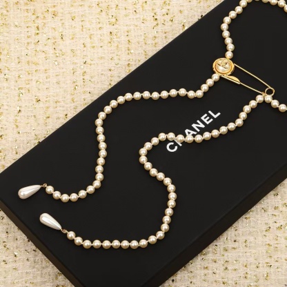 CHANE1ボタンダブルCパールセーターチェーン【50％割引+送料無料】