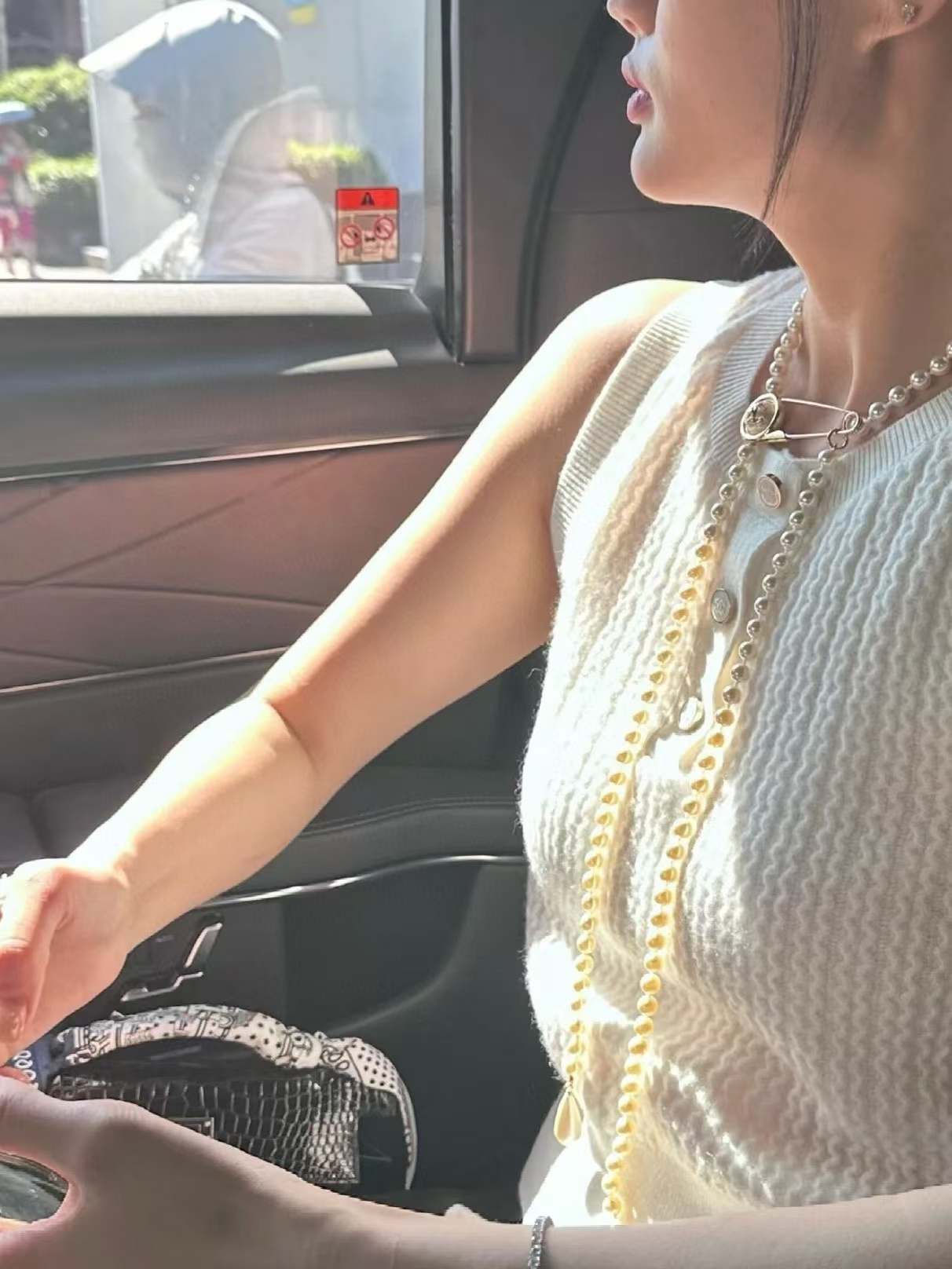 CHANE1ボタンダブルCパールセーターチェーン【50％割引+送料無料】