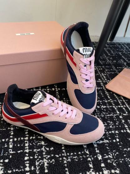 M1UM1U カラフルなレースアップカジュアルシューズ【50％割引+送料無料】