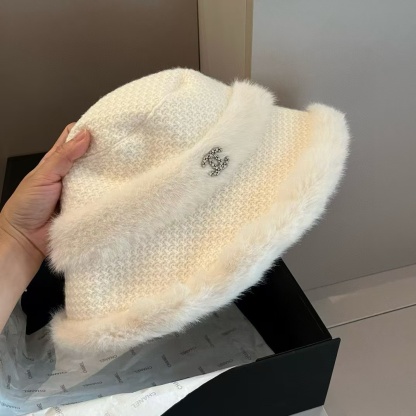 CHANE1 プラッシュウールバケットハット【50％割引+送料無料】