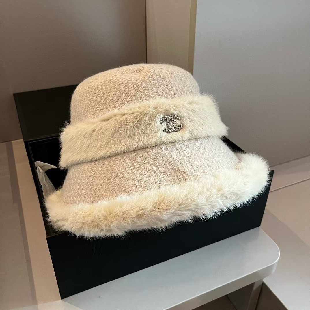 CHANE1 プラッシュウールバケットハット【50％割引+送料無料】