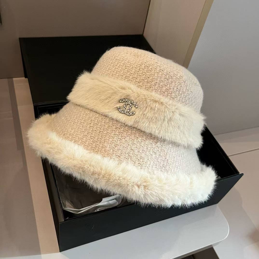 CHANE1 プラッシュウールバケットハット【50％割引+送料無料】