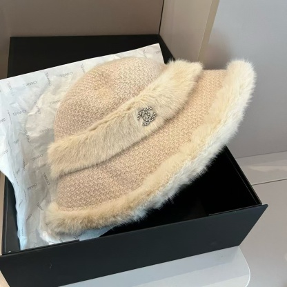 CHANE1 プラッシュウールバケットハット【50％割引+送料無料】