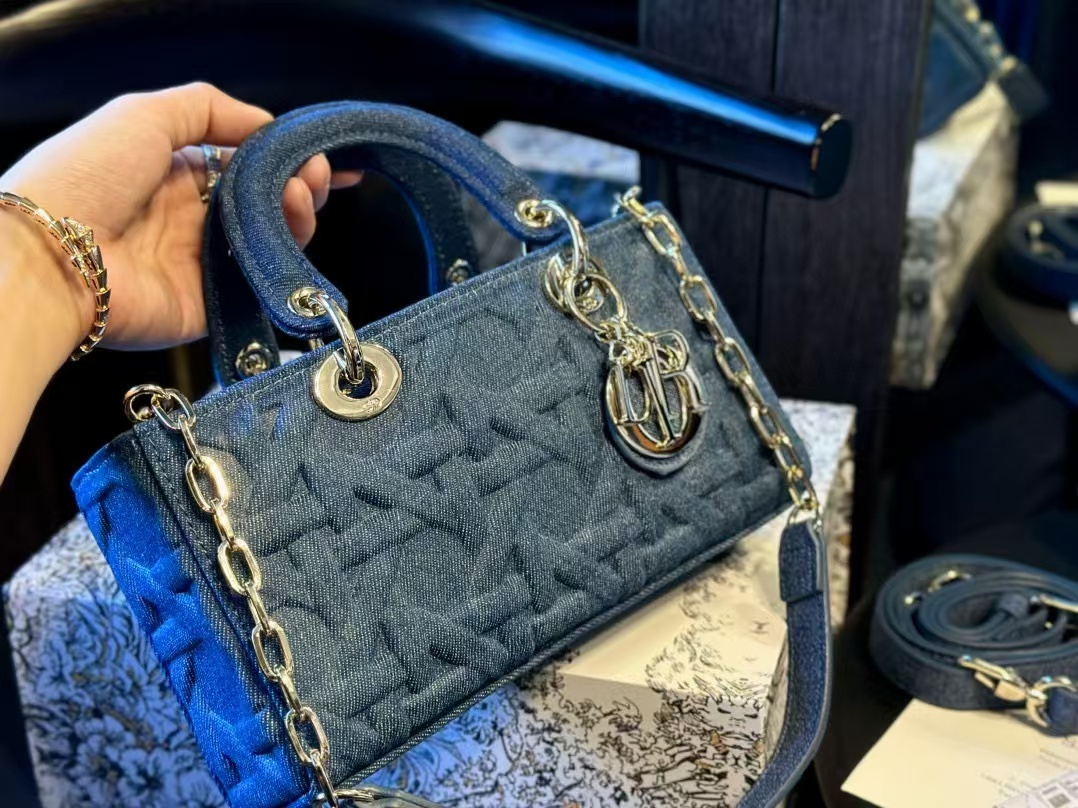 DI0R ladyデニムハンドバッグ【50％割引+送料無料】