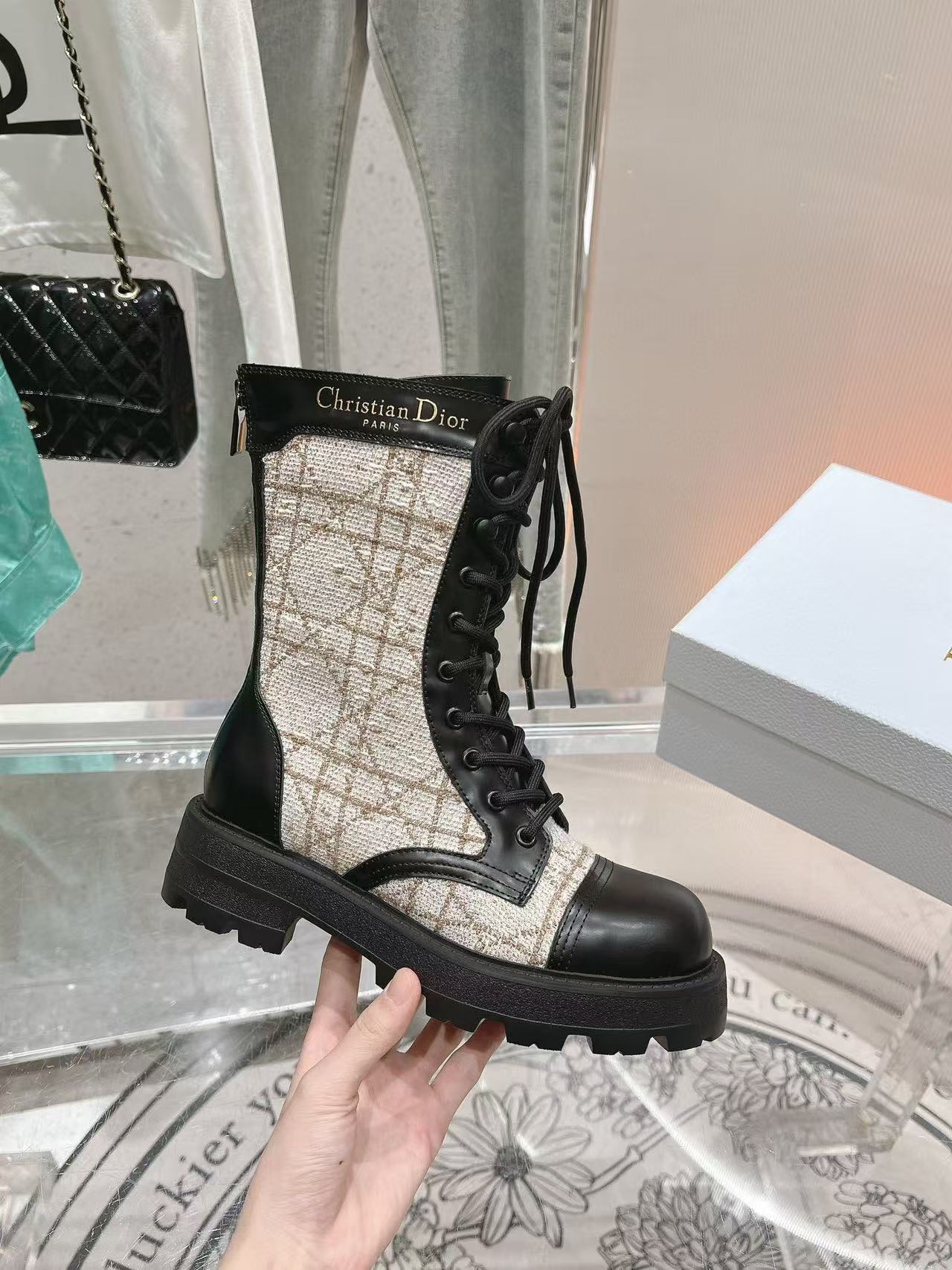 DI0R 高品質レースアップブーツ【50％割引+送料無料】