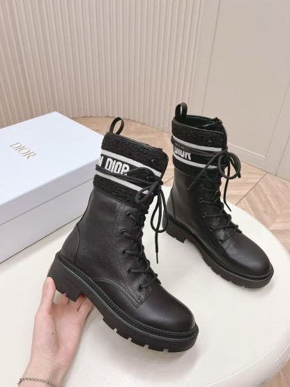 DI0R 高品質ウール レースアップ マーティンブーツ【50％割引+送料無料】