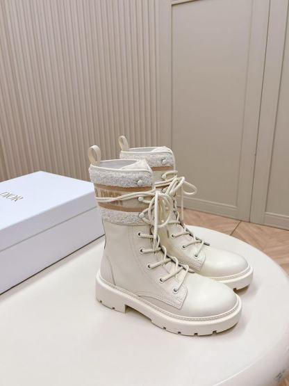 DI0R 高品質ウール レースアップ マーティンブーツ【50％割引+送料無料】