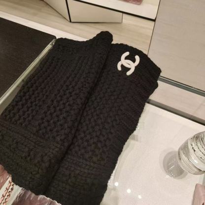 CHANE1 両面ジャガードニットスカーフ【50％割引+送料無料】