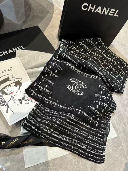 CHANE1 ポケット付きウールスカーフ【50％割引+送料無料】