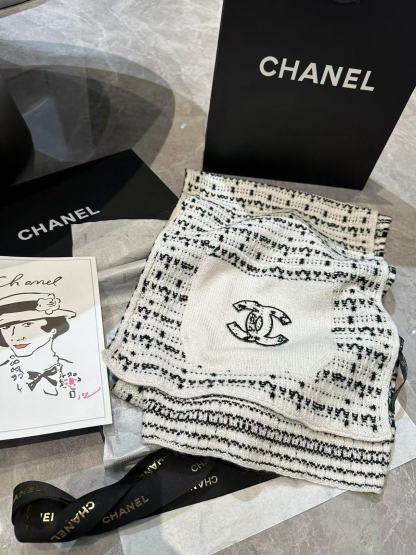 CHANE1 ポケット付きウールスカーフ【50％割引+送料無料】