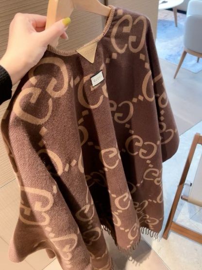 GUCC1 カシミヤタッセルショール【50％割引+送料無料】