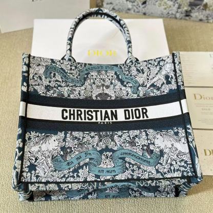 DI0R book toteプリントされたショッピングバッグ 【50％割引+送料無料】