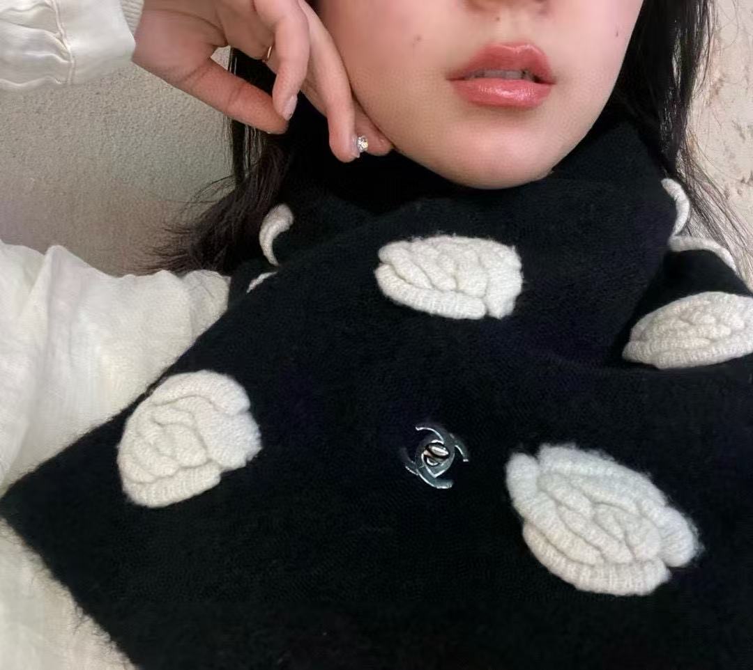 CHANE1 フローラルウールスカーフ【50％割引+送料無料】