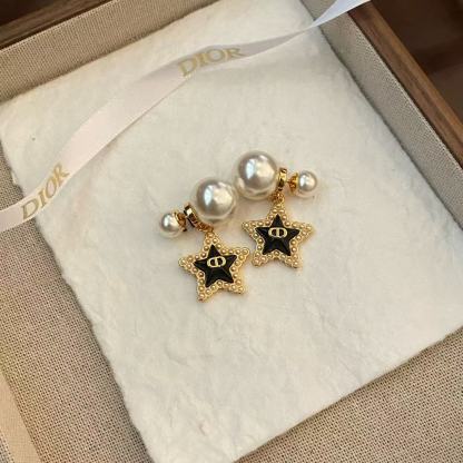 DI0R 樹脂五芒星パールイヤリング【50％割引+送料無料】