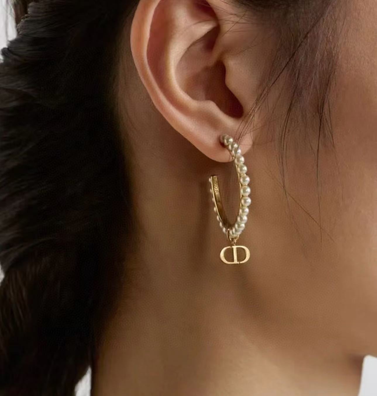 DI0R パール CD イヤリング【50％割引+送料無料】