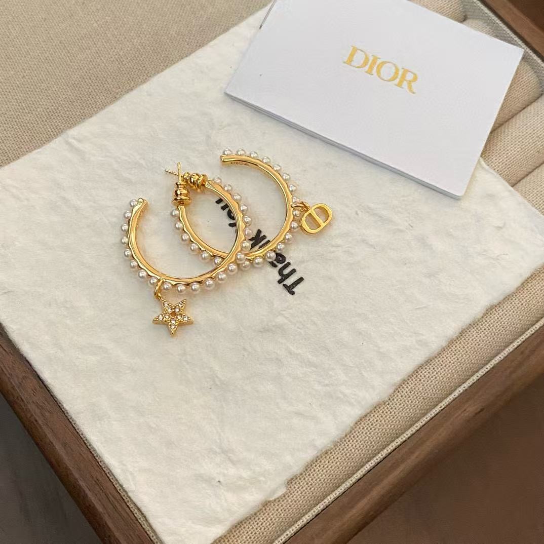 DI0R パール CD イヤリング【50％割引+送料無料】