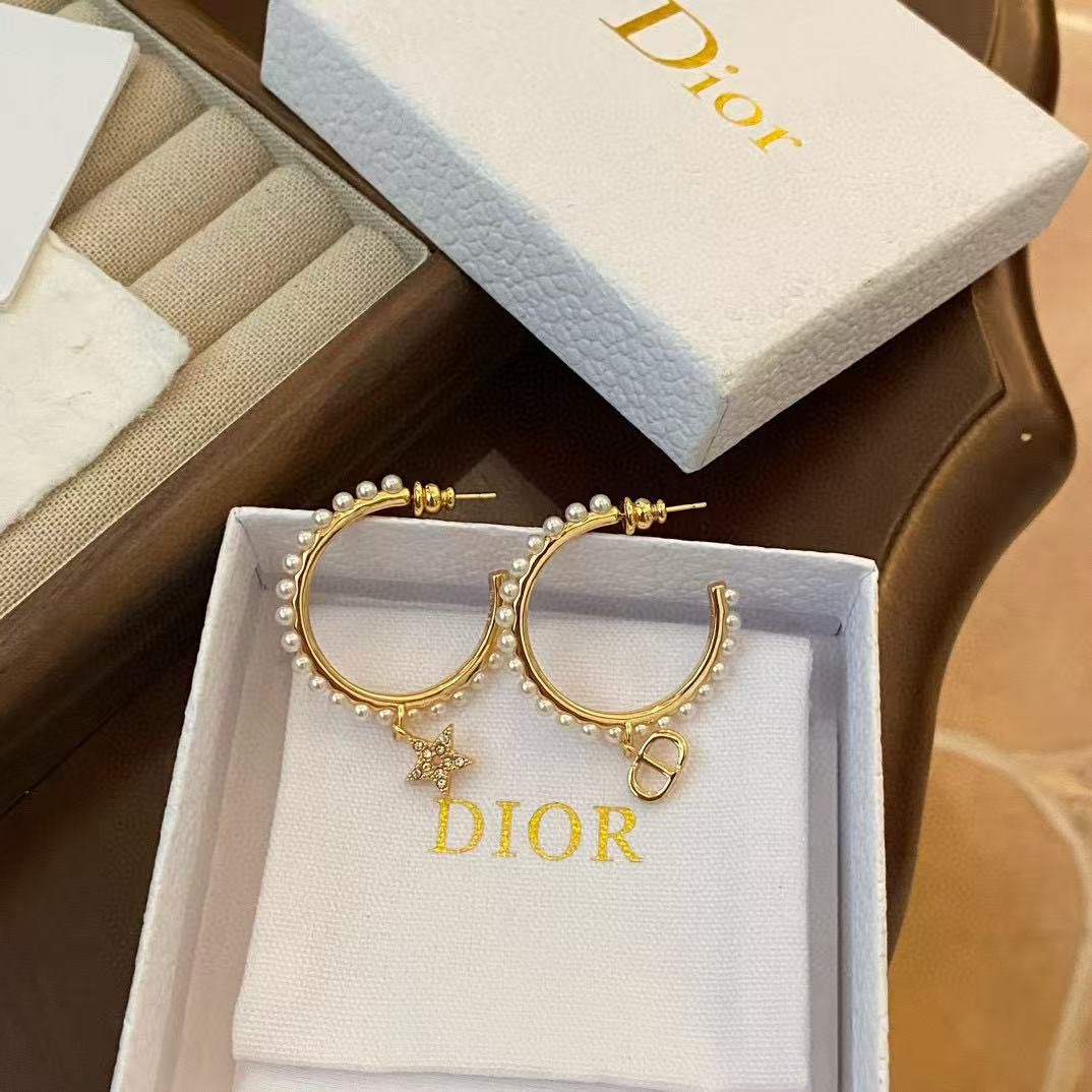 DI0R パール CD イヤリング【50％割引+送料無料】