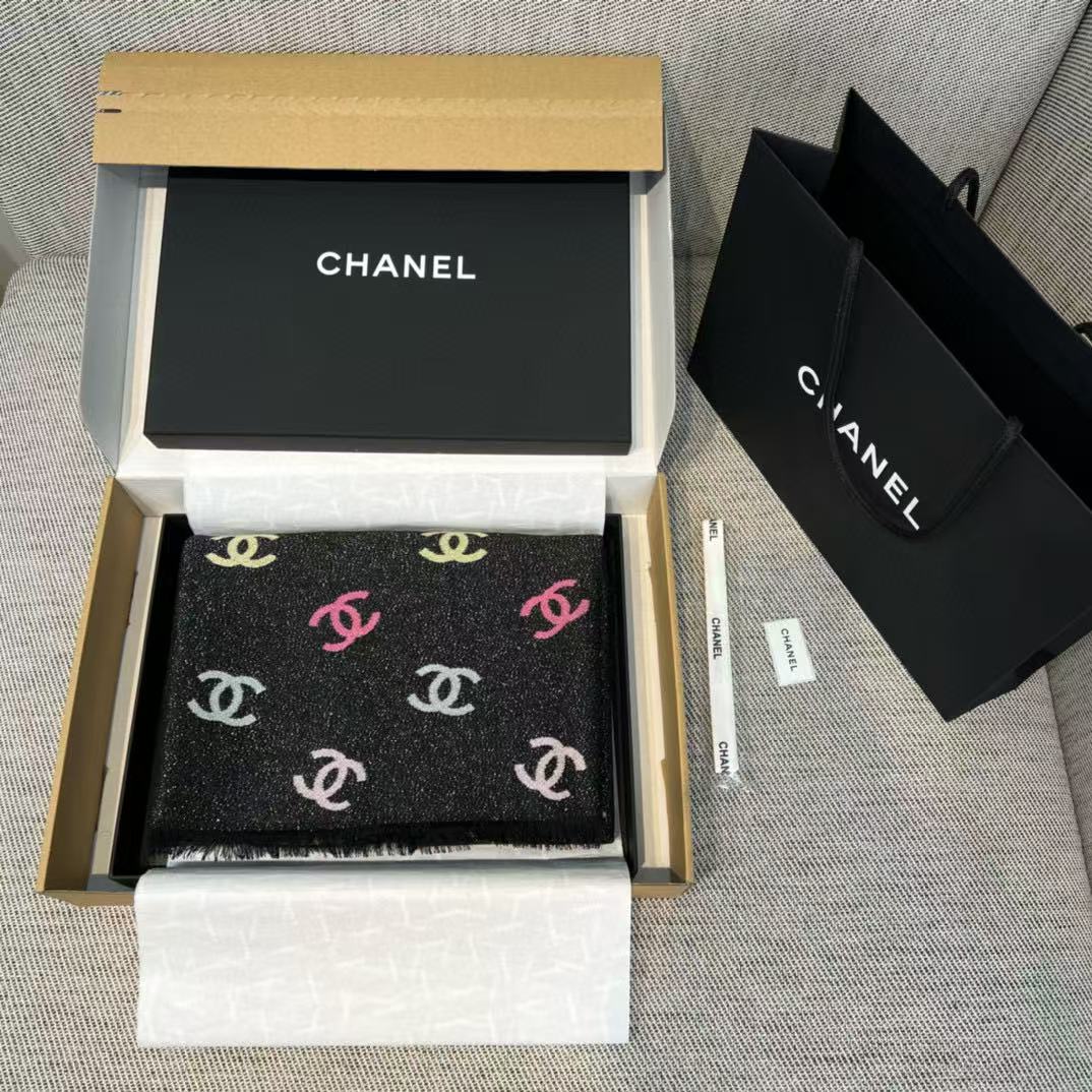 CHANE1 カラフルレタースカーフ【50％割引+送料無料】