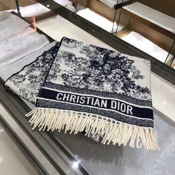 DI0R CD アニマルプリント カシミア スカーフ【50％割引+送料無料】