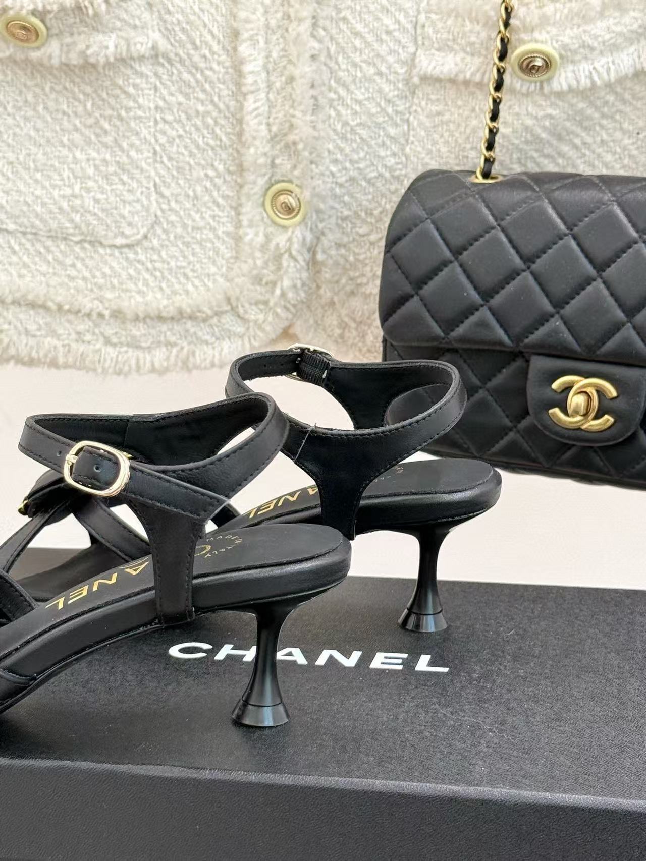 CHANE1 高品質カメリアハイヒールサンダル【50％割引+送料無料】