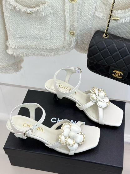 CHANE1 高品質カメリアハイヒールサンダル【50％割引+送料無料】