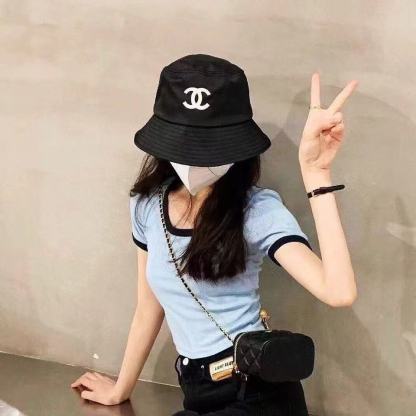 CHANE1 ダブルCロゴバケットハット【50％割引+送料無料】