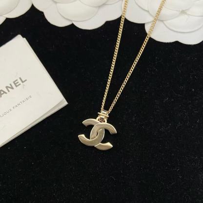 CHANE1 ダブルC フルダイヤモンドネックレス【50％割引+送料無料】