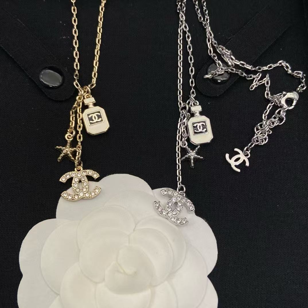 CHANE1 香水瓶タッセルネックレス【50％割引+送料無料】