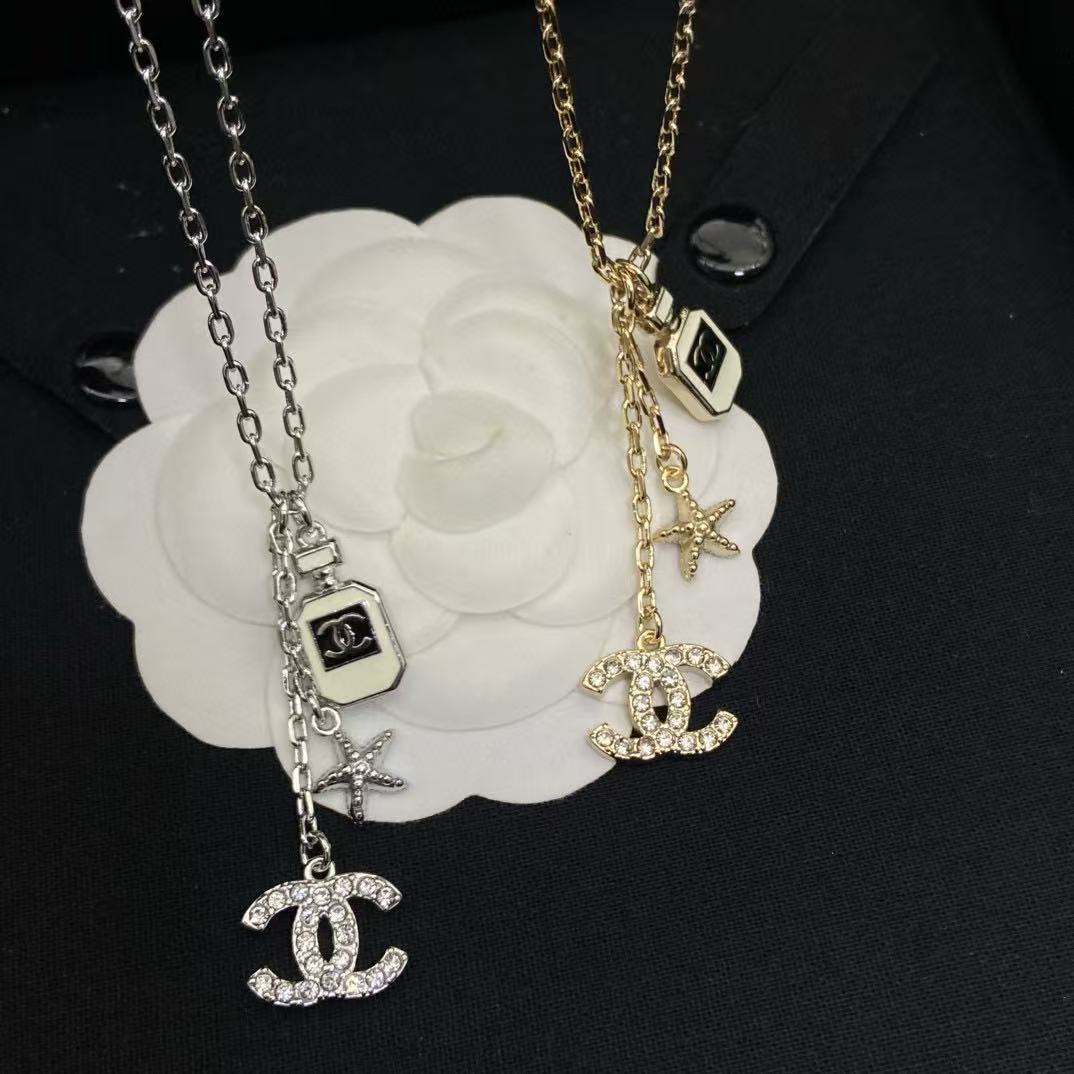 CHANE1 香水瓶タッセルネックレス【50％割引+送料無料】