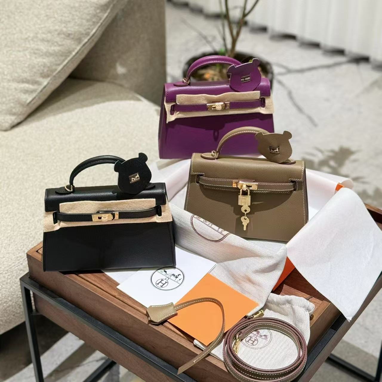 HERME5 高品質ケリー 第二世代 レザーハンドバッグ【50％割引+送料無料】