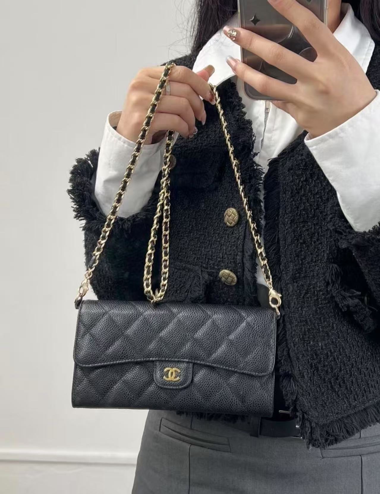 👜CHANELショルダーバッグ 財布 カードホルダー【50％割引+送料無料】🎁