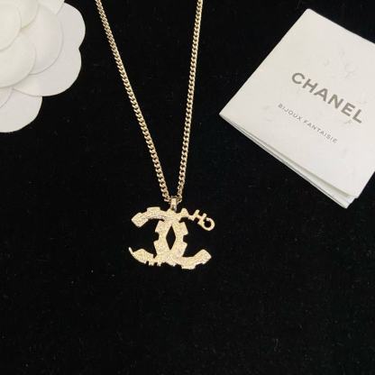 CHANE1 ダブルCスクエアダイヤモンドネックレス【50％割引+送料無料】