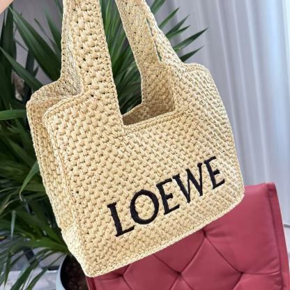 Ｌ０ＷＥＷ刺繍入り織りハンドバッグ【50％割引+送料無料】