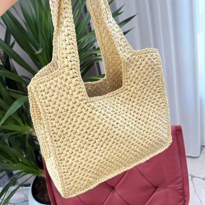 Ｌ０ＷＥＷ刺繍入り織りハンドバッグ【50％割引+送料無料】