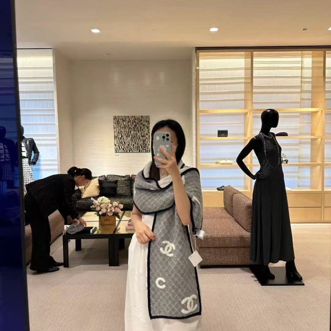 CHANE1 新作ウールスカーフ【 50％割引+送料無料】