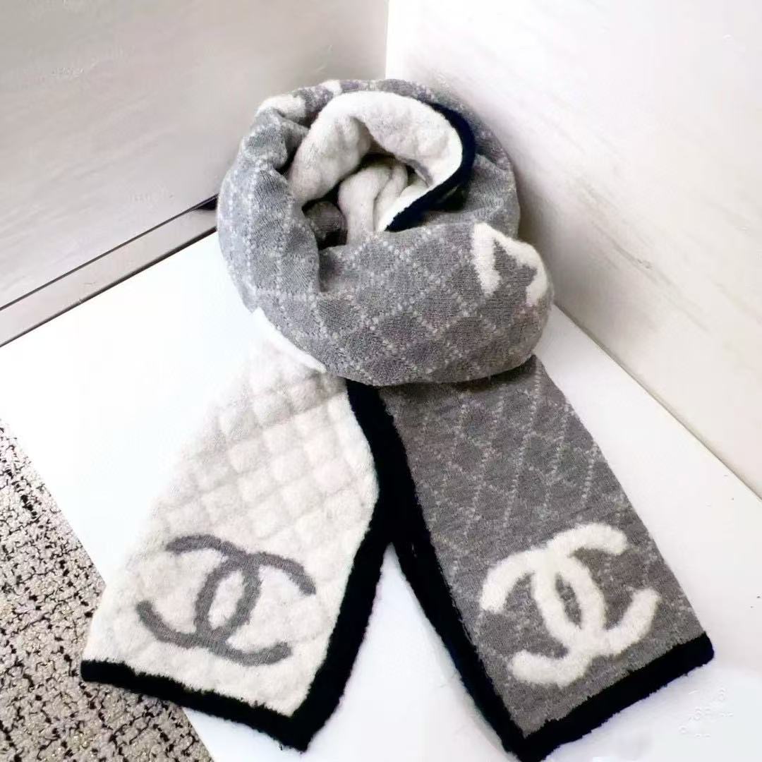 CHANE1 新作ウールスカーフ【 50％割引+送料無料】