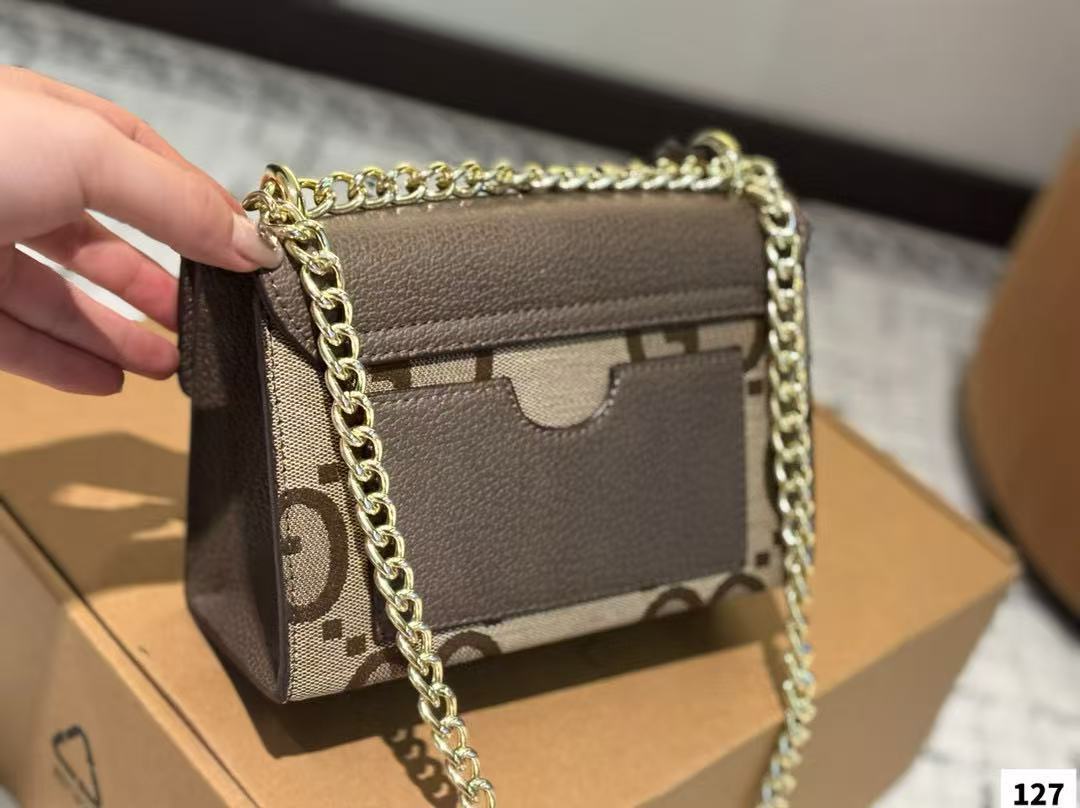 GUCC1 クラシック牛革ロックチェーンバッグ【 50％割引+送料無料】