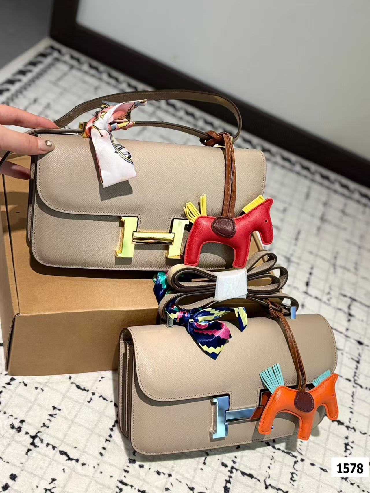 HERME5 牛革カンカンバッグ【 50％割引+送料無料】