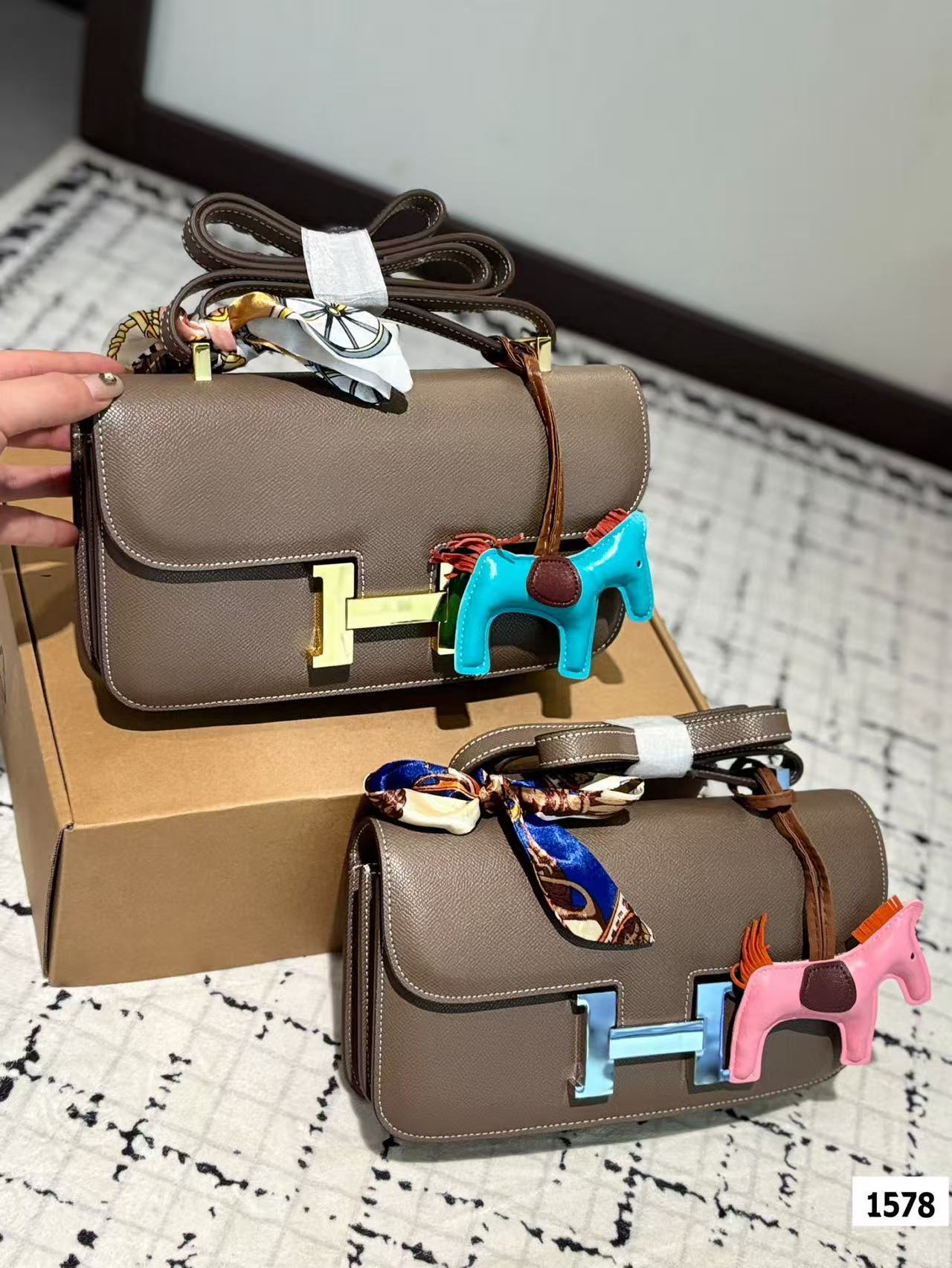 HERME5 牛革カンカンバッグ【 50％割引+送料無料】