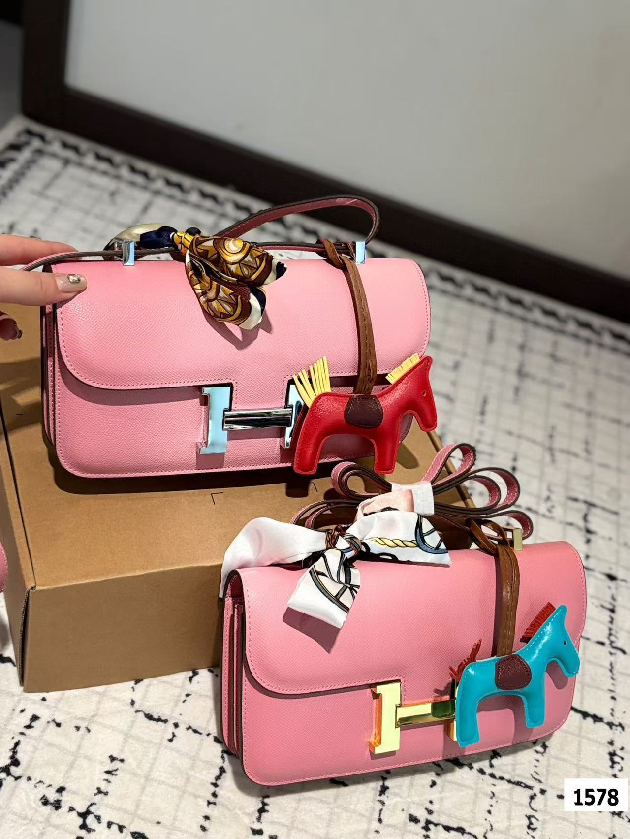 HERME5 牛革カンカンバッグ【 50％割引+送料無料】