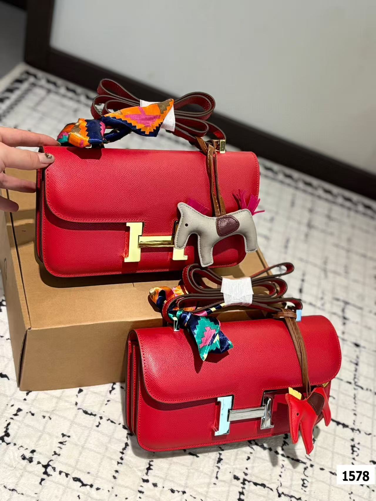 HERME5 牛革カンカンバッグ【 50％割引+送料無料】