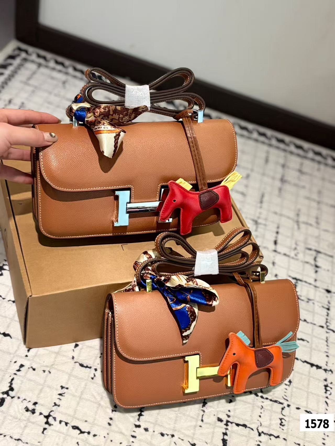 HERME5 牛革カンカンバッグ【 50％割引+送料無料】