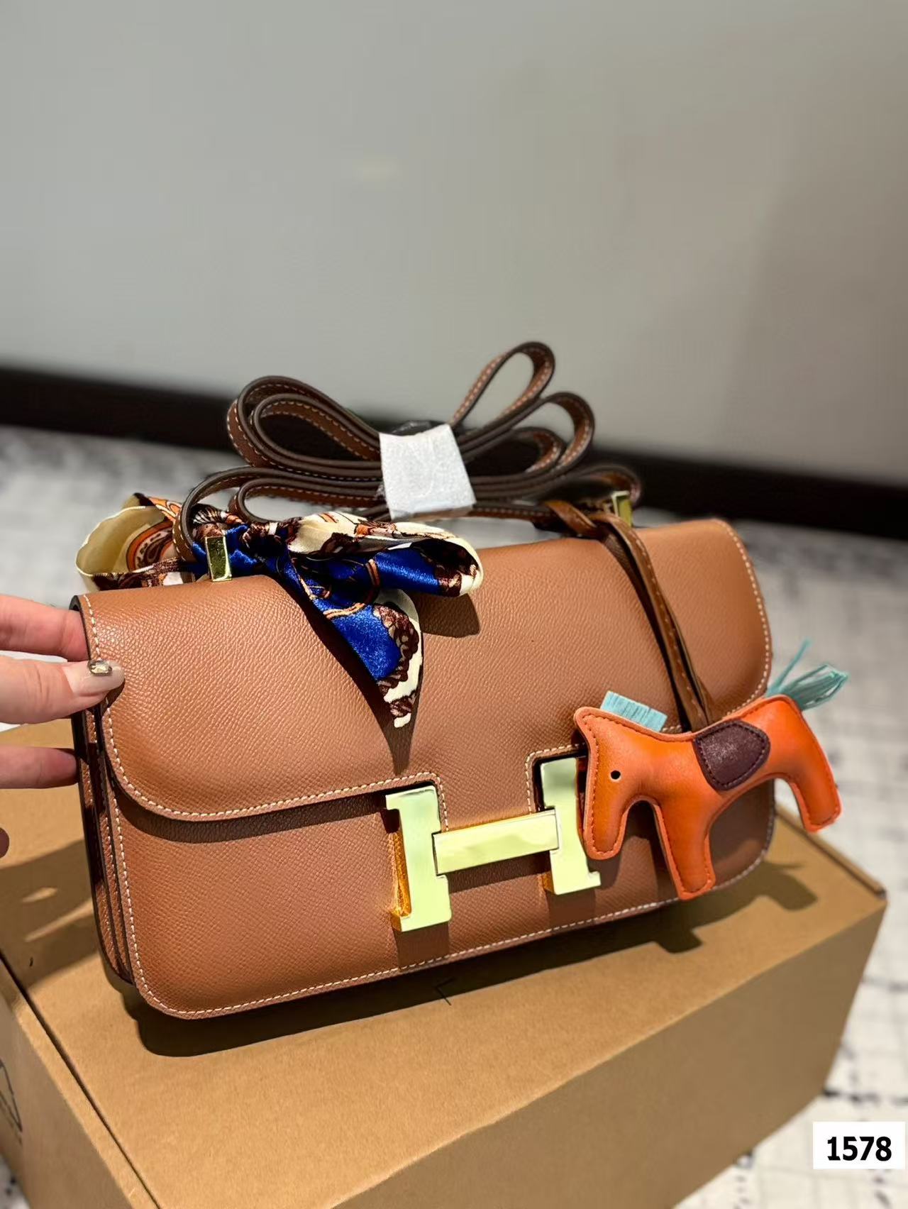 HERME5 牛革カンカンバッグ【 50％割引+送料無料】