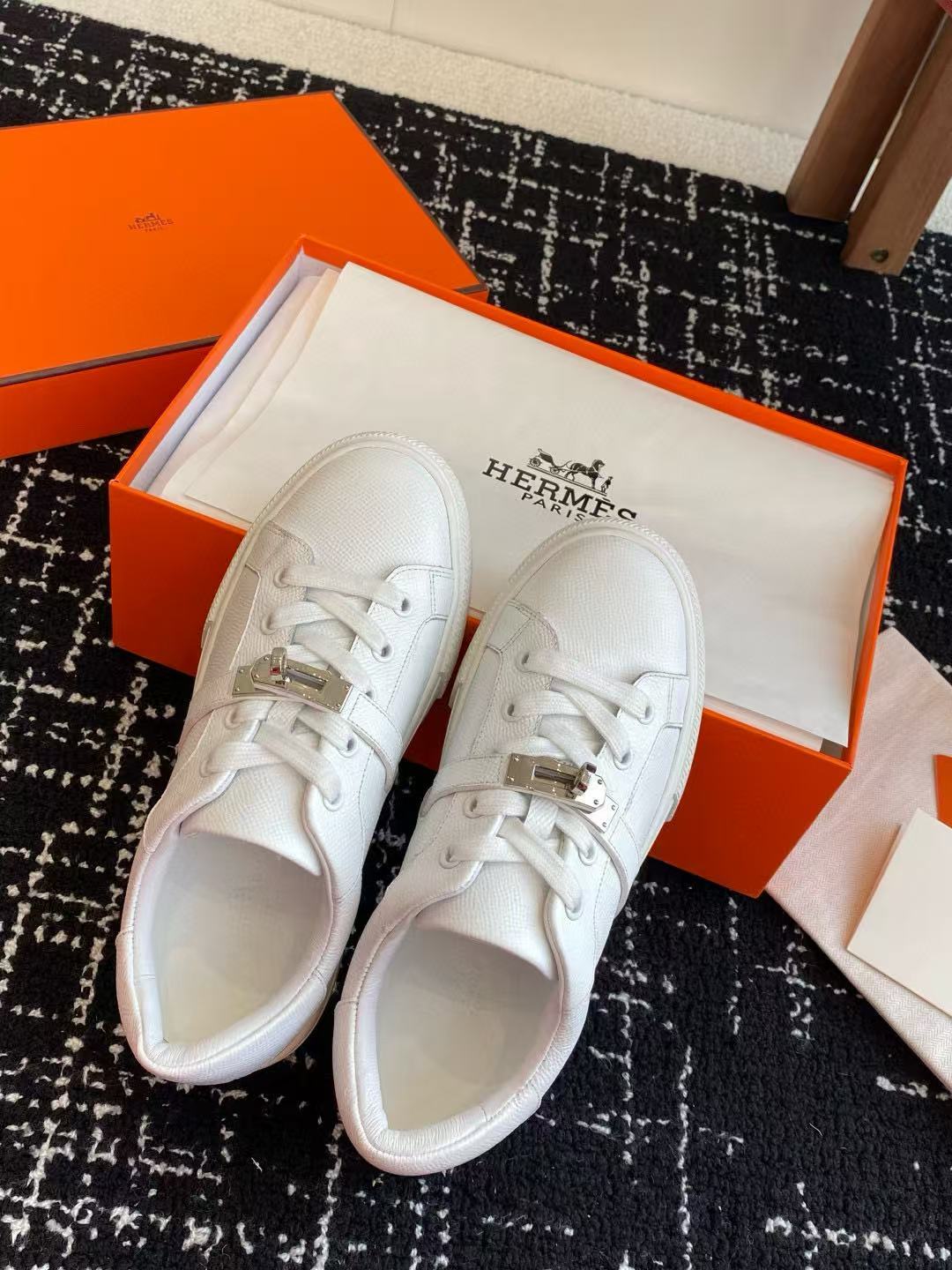 HERME5 高品質 Hバックル カジュアルシューズ【50％割引+送料無料】