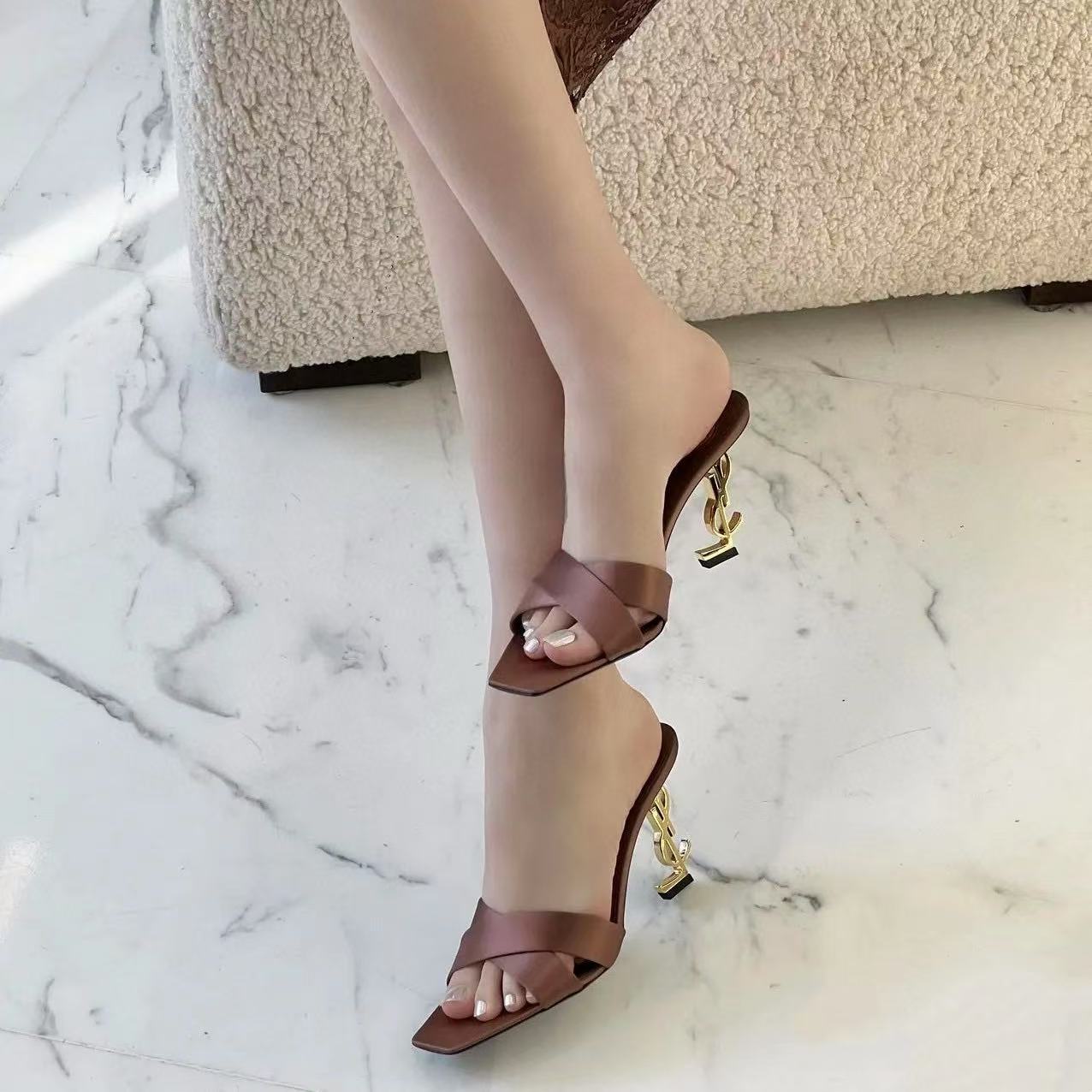 YSLの高品質ハイヒールサンダル【50％割引+送料無料】