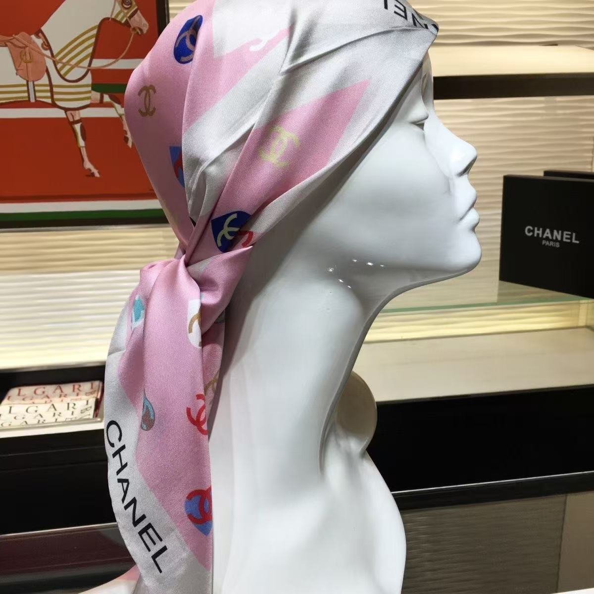 CHANE1 ダブルCシルクスクエアシルク【 50％割引+送料無料】