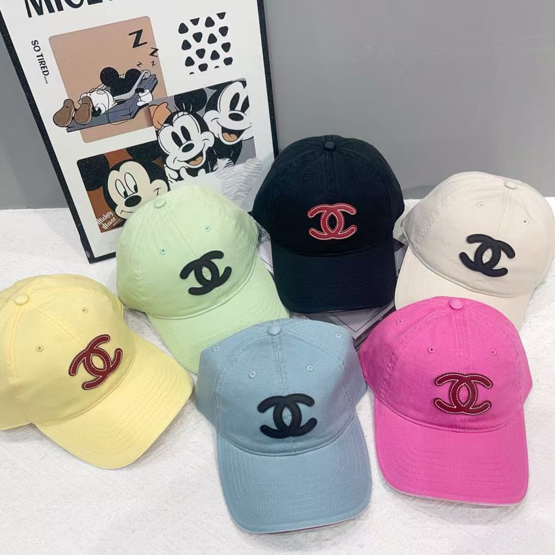 CHANE1 ダブルCロゴ ベースボールキャップ【 50％割引+送料無料】
