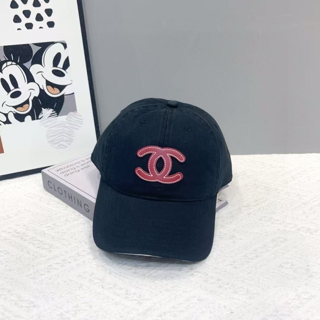 CHANE1 ダブルCロゴ ベースボールキャップ【 50％割引+送料無料】